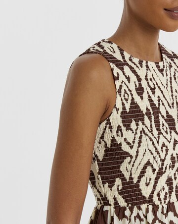 JdY Diego S/L Woven Print Midi Dress