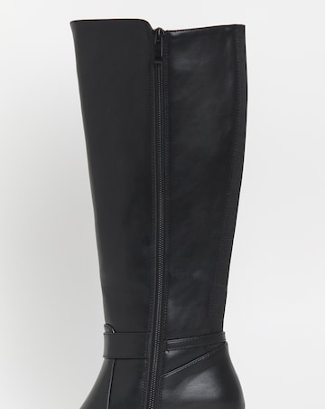 Cushion Walk Block Heel Boot E Fit