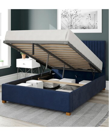 Aspire Grant Velvet Ottoman Bed