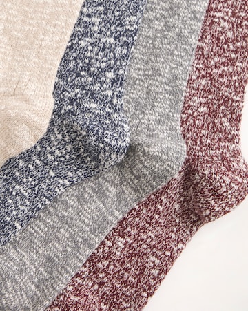4 Pack Marl Socks