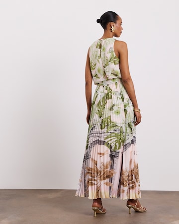 Joanna Hope Printed Pleated Dress