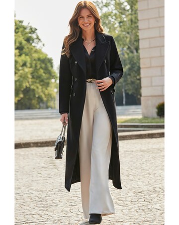 Sosandar Hour Glass Overcoat