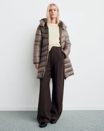 Mango Double Zip Hooded Puffer Coat