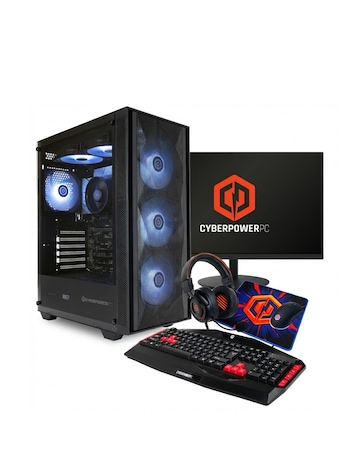 CyberPowerPC Eurus AMD Ryzen 5 5600G, 8GB RAM, 500GB NVMe SSD Gaming Bundle