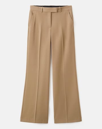 Mango Straight Low-Rise Wide Leg Trouser
