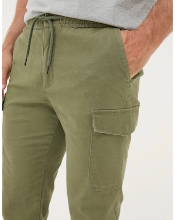 FatFace Kent Cuffed Cargo Trousers - Olive Green