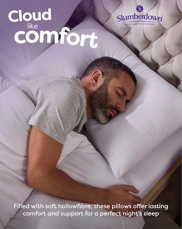 Slumberdown Comfy Home Medium Support Pillow - 2 Pack