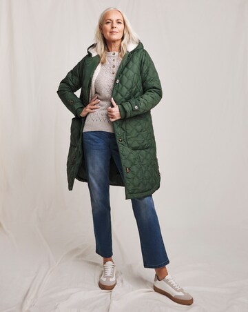 Julipa Longline Quilted Hooded Coat