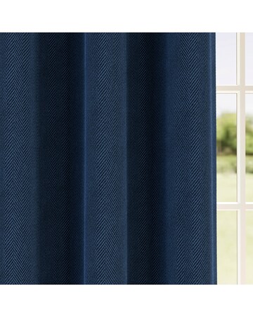 Chester Herringbone Eyelet Curtains