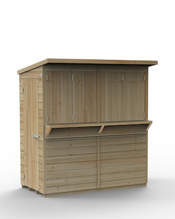 Forest Pressure Treated Shiplap 6x3 Pent Garden Bar (Home Delivery)