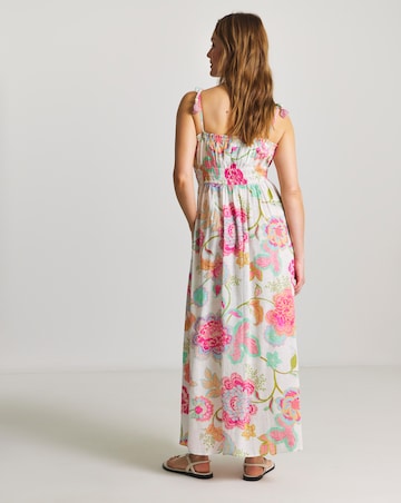 Figleaves Cotton Maxi Beach Dress Floral Print