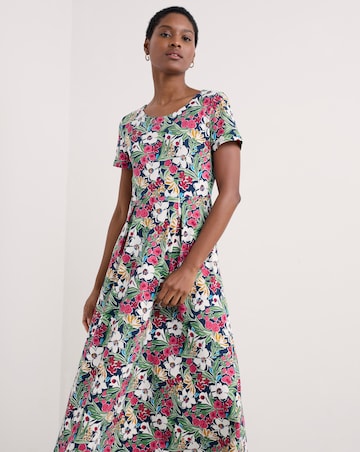 Seasalt Cornwall s/s Veronica Dress Garden Flowers Night