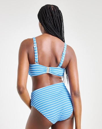 High Waist Stripe Bikini Bottoms