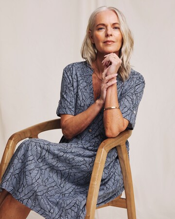 Julipa Turn Up Cuff Pure Cotton Dress