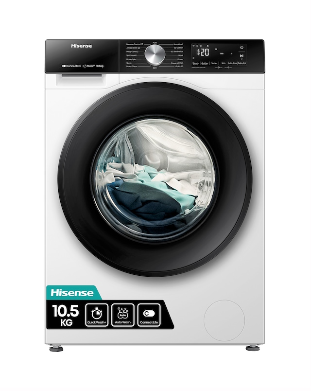 Hisense 3S Series WF3S1043BW3 WiFi-enabled 10kg 1400 Spin Washing Machine White