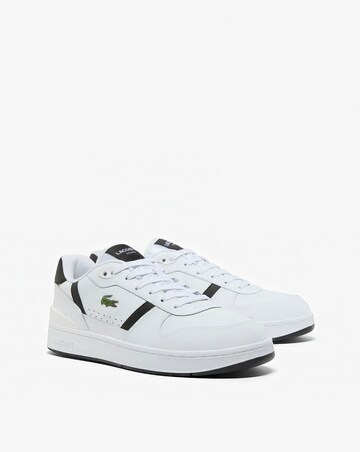 Lacoste T-Clip Set Leather Trainer - White/Black