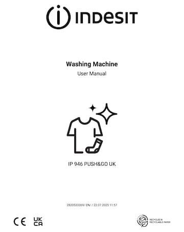 Indesit IP 946 Push & Go Washing Machine - White