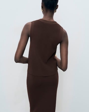 Mango Fine Knit Sweater Vest