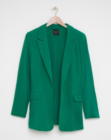 Cheesecloth Edge to Edge Blazer