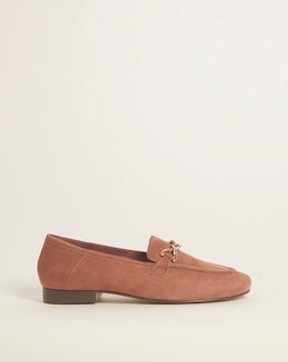 Suede Trim Loafer - Wide Fit (E)