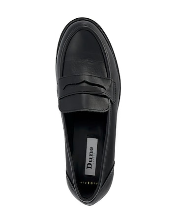 Dune Gild Leather Chunky Loafer Wide Fit