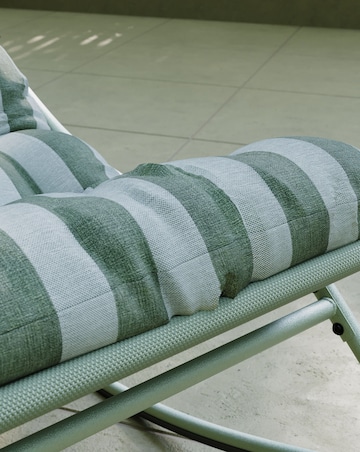 Charles Bentley Green Stripe Rocking Chair