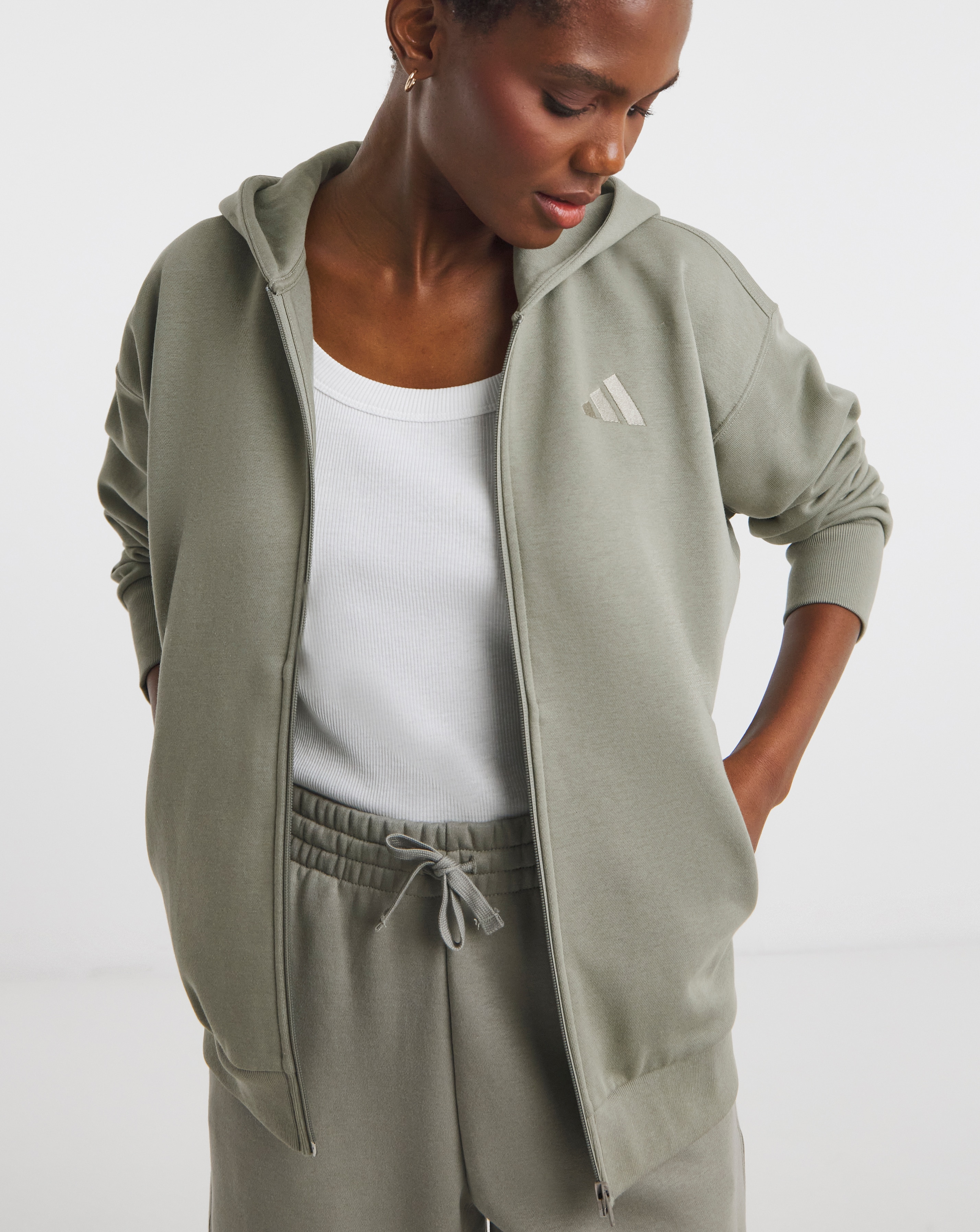 adidas All SZN Full Zip Hoodie | JD Williams