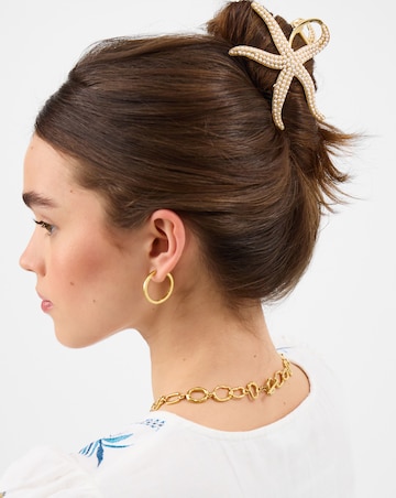 Accessorize Pearl Starfish Claw Clip