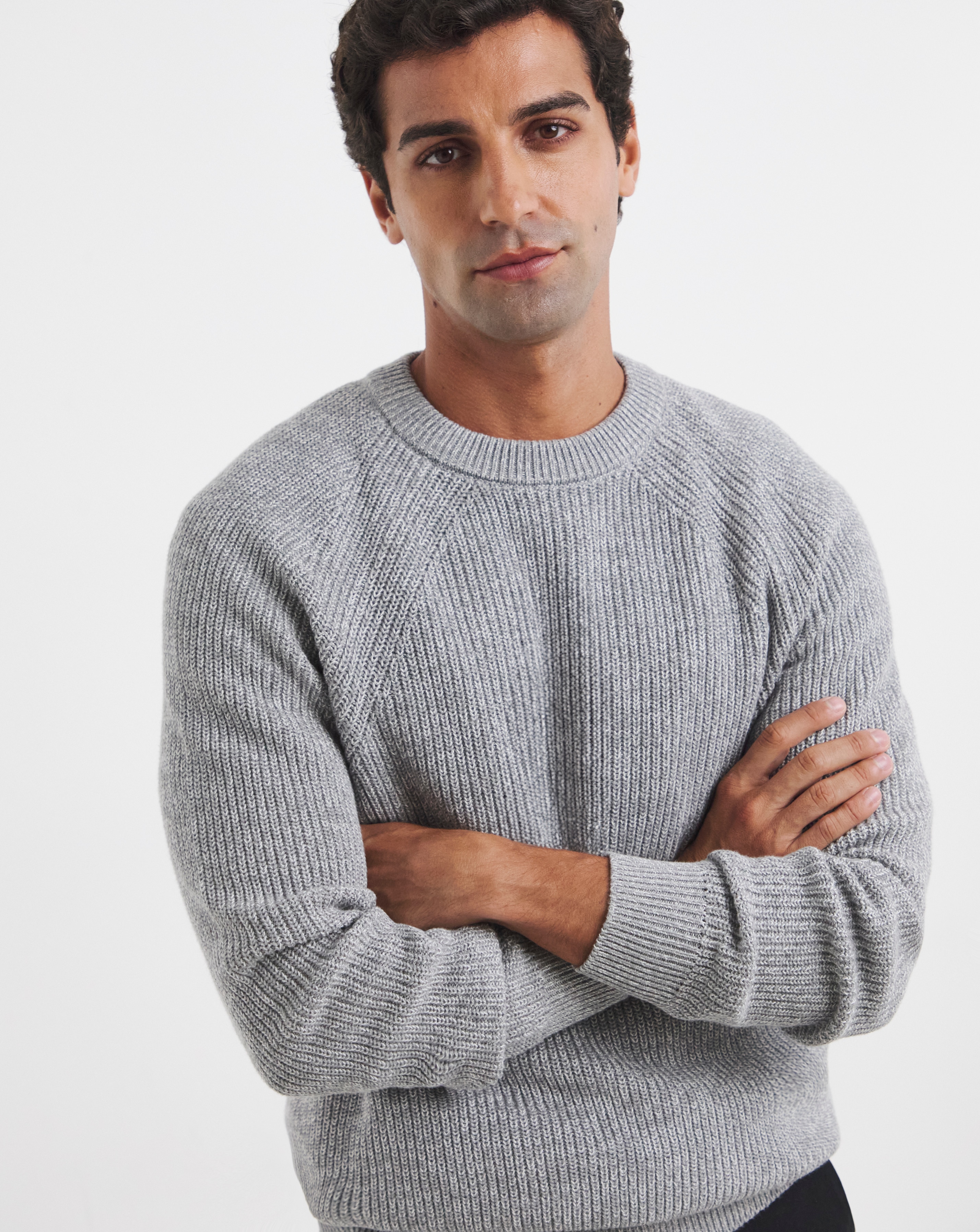 Cotton Twist Crew Neck Knitted Jumper | JD Williams
