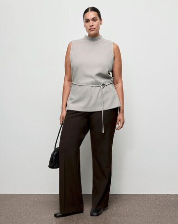 Mango Sleeveless Peplum Top