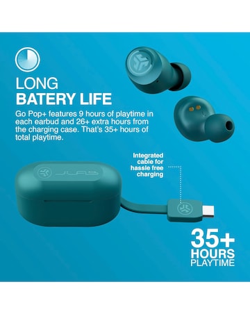 JLAB GO Air Pop True Wireless Earbuds - Teal