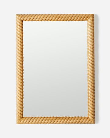 Twisted Wood Wall Mirror