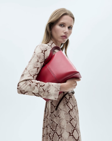 Mango Serpi Snake Primt Midi Dress