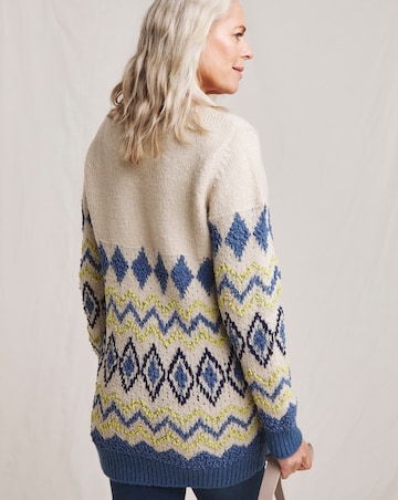 Julipa Diamond Popcorn Knit Jumper