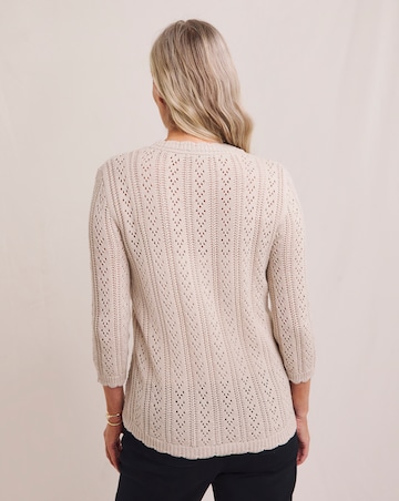 Julipa Crochet Button Down Cardigan