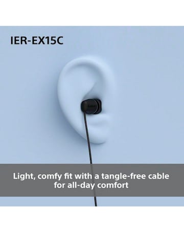 SONY IER-EX15C USB-C Wired Earphones - White