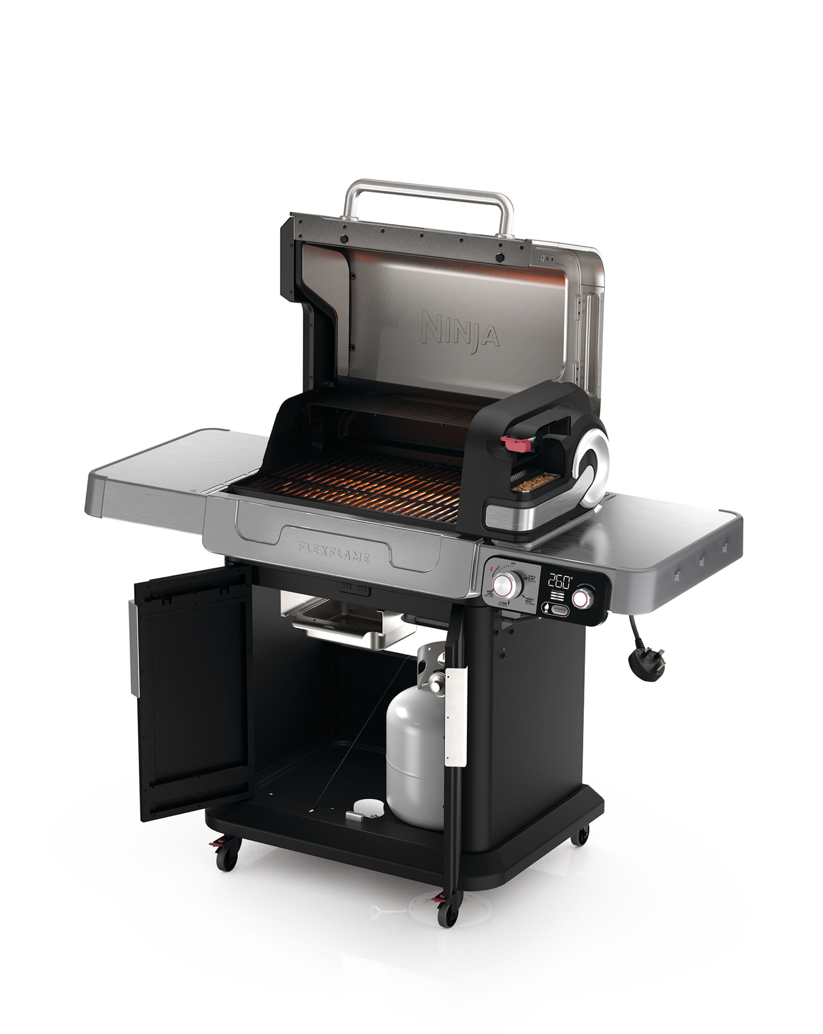 Ninja FlexFlame Outdoor Cooking System Barbecue PG301UK Black