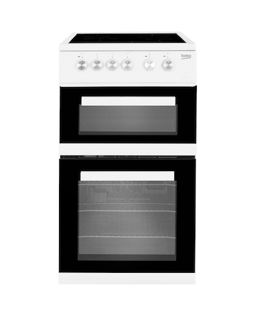 Beko KDVC563AW 50cm Electric Cooker with Ceramic Hob - White - A/A Rated