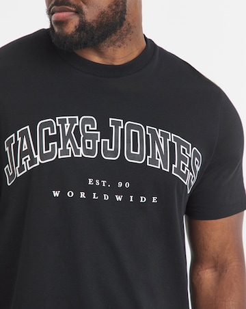 Jack & Jones Caleb Logo T-Shirt - Black