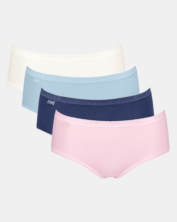 Sloggi (4 Pack) Basic Midi Knickers Blue Multi