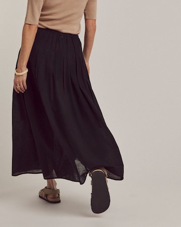 Anthology Pleat Tuck Midi Skirt