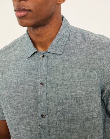 FatFace Bugle Linen Resort Shirt (Regular & Tall) - Jade