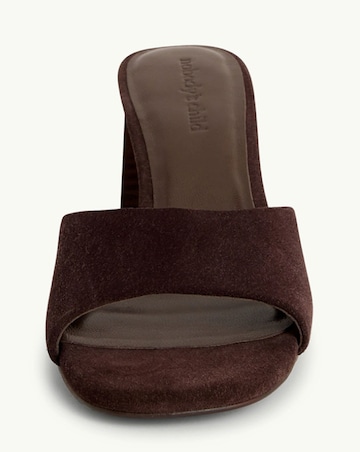 Nobodys Child Brown Block Heel Mules - Standard Fit (D)