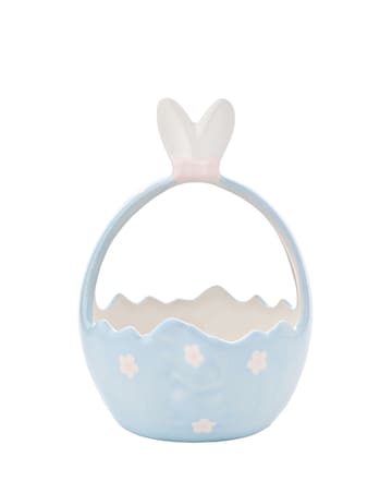 Blue Basket with Bunny Ears