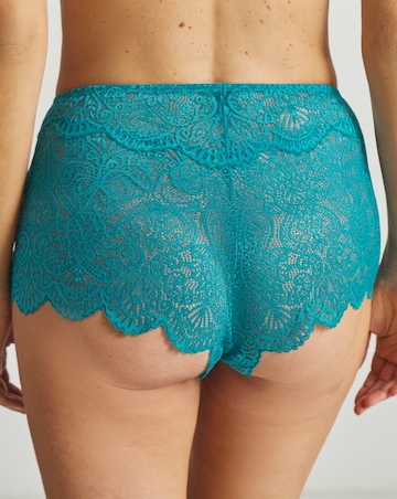 Pretty Secrets Mila Lace Short Knicker Teal