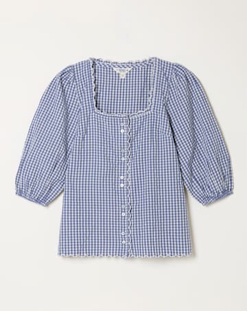 FatFace Sofia Gingham Blouse