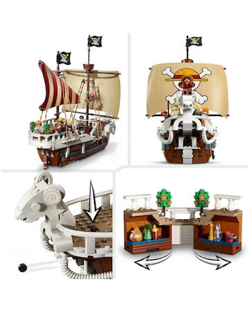 LEGO ONE PIECE The Going Merry Pirate Ship, Boat Set Building Toy 75639