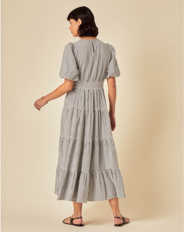 Nobody's Child Ricky Midi Dress Mono Gingham