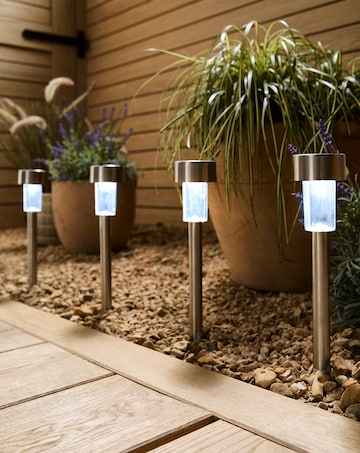 Solar Stake Lights Set of 6