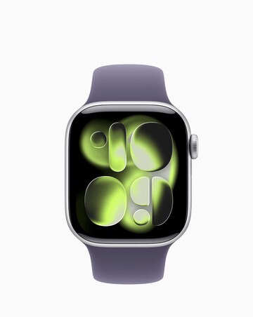 Apple Watch Series 11 GPS 42mm - Silver Aluminium/Purple Fog Sport Band - S/M